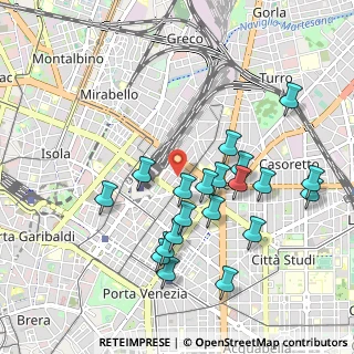 Mappa Via S. Giovanna D'arco, 20124 Milano MI, Italia (0.9785)