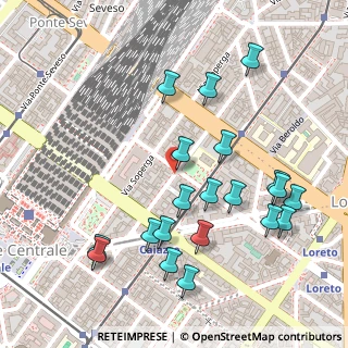 Mappa Via S. Giovanna D'arco, 20124 Milano MI, Italia (0.2725)