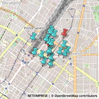 Mappa Via S. Giovanna D'arco, 20124 Milano MI, Italia (0.2685)