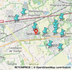 Mappa Via Leopoldo Fagnani, 20018 Sedriano MI, Italia (2.10909)