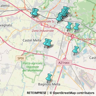 Mappa Via O. Bersini, 25020 Flero BS, Italia (4.9675)