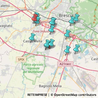 Mappa Via O. Bersini, 25020 Flero BS, Italia (3.63563)