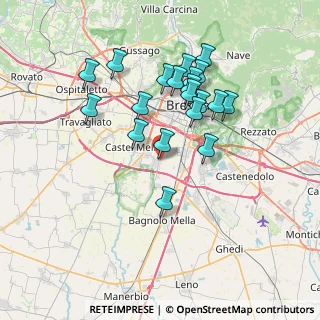 Mappa Via O. Bersini, 25020 Flero BS, Italia (6.6565)