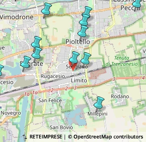 Mappa Via Seggiano, 20096 Pioltello MI, Italia (2.55846)