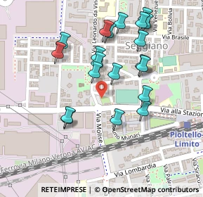Mappa Via Seggiano, 20096 Pioltello MI, Italia (0.2335)