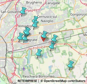 Mappa Via Seggiano, 20096 Pioltello MI, Italia (3.41167)