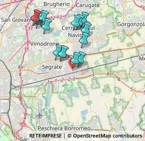 Mappa Via Seggiano, 20096 Pioltello MI, Italia (3.64)