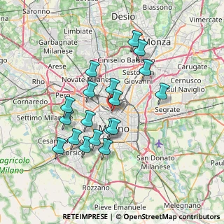 Mappa Via Francesco Carmagnola, 20159 Milano MI, Italia (6.45111)