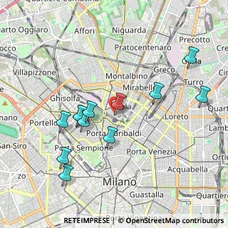 Mappa Via Francesco Carmagnola, 20159 Milano MI, Italia (1.94917)