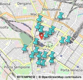 Mappa Via Francesco Carmagnola, 20159 Milano MI, Italia (0.8195)