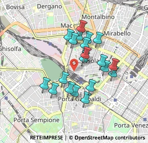 Mappa Via Guglielmo Pepe, 20159 Milano MI, Italia (0.7365)