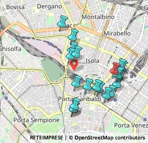 Mappa Via Guglielmo Pepe, 20159 Milano MI, Italia (0.9155)