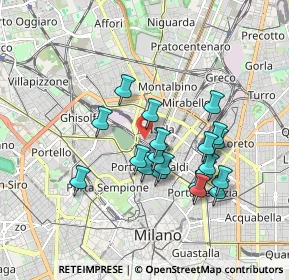Mappa Via Guglielmo Pepe, 20159 Milano MI, Italia (1.5855)