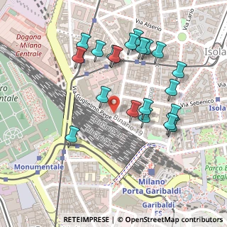 Mappa Via Guglielmo Pepe, 20159 Milano MI, Italia (0.2425)