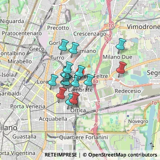 Mappa Via Ponte di Legno, 20134 Milano MI, Italia (1.26938)