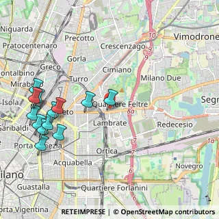 Mappa Via Ponte di Legno, 20134 Milano MI, Italia (2.50538)