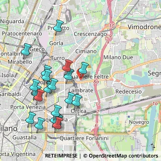 Mappa Via Ponte di Legno, 20134 Milano MI, Italia (2.2955)