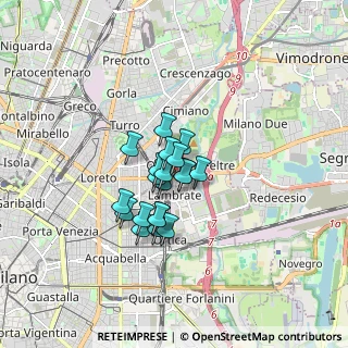 Mappa Via Ponte di Legno, 20134 Milano MI, Italia (1.069)