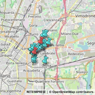 Mappa Via Ponte di Legno, 20134 Milano MI, Italia (1.196)