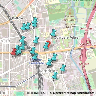 Mappa Via Ponte di Legno, 20134 Milano MI, Italia (0.541)