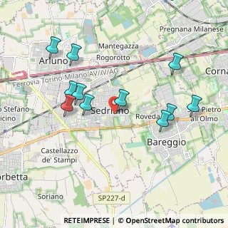Mappa Via Luigi Negrelli, 20018 Sedriano MI, Italia (1.94455)