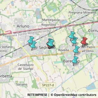 Mappa Via Luigi Negrelli, 20018 Sedriano MI, Italia (1.66273)