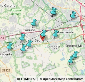 Mappa Via Luigi Negrelli, 20018 Sedriano MI, Italia (4.4)