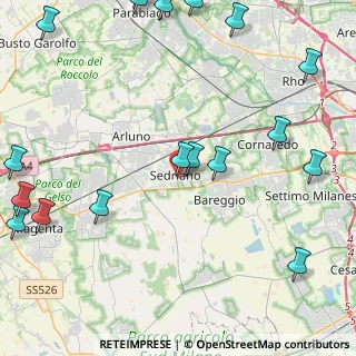 Mappa Via Luigi Negrelli, 20018 Sedriano MI, Italia (6.5795)