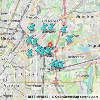 Mappa Via Rombon, 20134 Milano MI, Italia (1.52333)