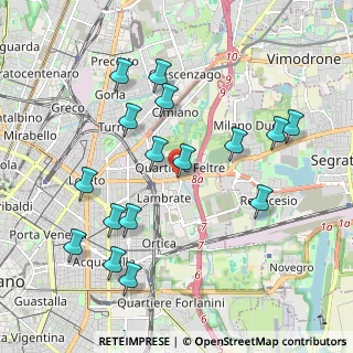 Mappa Via Rombon, 20134 Milano MI, Italia (2.07813)