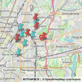 Mappa Via Rombon, 20134 Milano MI, Italia (1.87583)