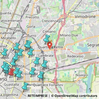 Mappa Via Rombon, 20134 Milano MI, Italia (3.1275)