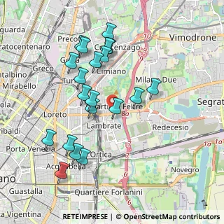 Mappa Via Rombon, 20134 Milano MI, Italia (1.9145)
