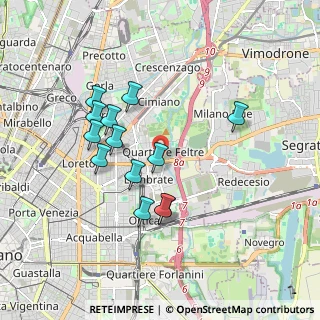 Mappa Via Rombon, 20134 Milano MI, Italia (1.64538)