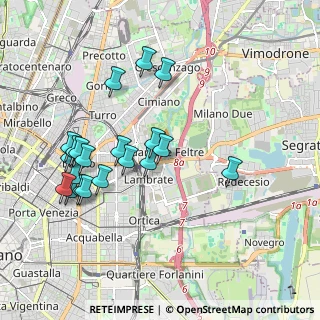 Mappa Via Rombon, 20134 Milano MI, Italia (1.946)
