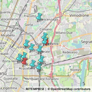 Mappa Via Rombon, 20134 Milano MI, Italia (1.94333)