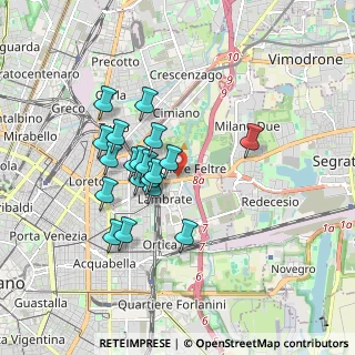 Mappa Via Rombon, 20134 Milano MI, Italia (1.46316)