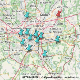 Mappa Via Rombon, 20134 Milano MI, Italia (6.66429)