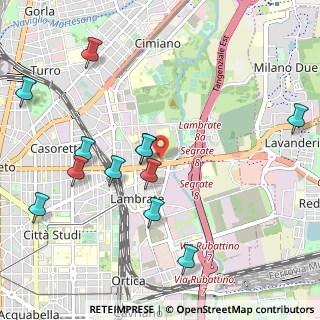 Mappa Via Rombon, 20134 Milano MI, Italia (1.15417)