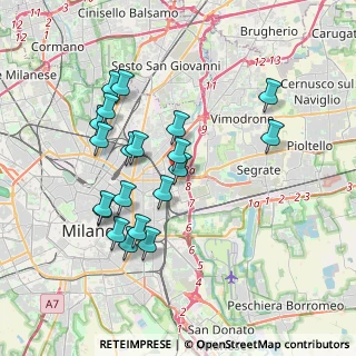Mappa Via Rombon, 20134 Milano MI, Italia (3.568)