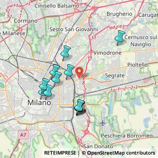 Mappa Via Rombon, 20134 Milano MI, Italia (3.71417)