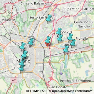 Mappa Via Rombon, 20134 Milano MI, Italia (4.10786)