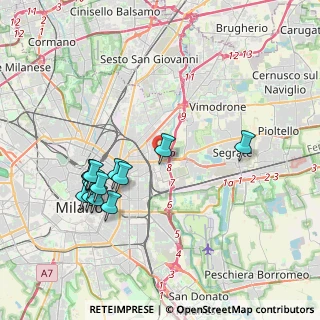 Mappa Via Rombon, 20134 Milano MI, Italia (3.91769)