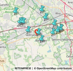 Mappa Via S. Massimo, 20018 Sedriano MI, Italia (3.69143)