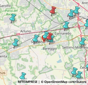 Mappa Via S. Massimo, 20018 Sedriano MI, Italia (6.0795)