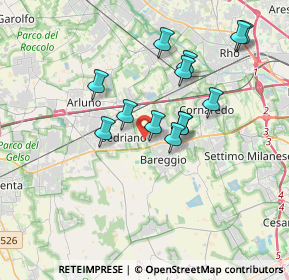 Mappa Via S. Massimo, 20018 Sedriano MI, Italia (3.15615)