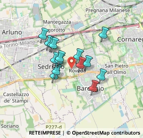 Mappa Via S. Massimo, 20018 Sedriano MI, Italia (1.25467)