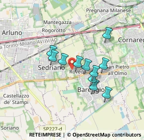 Mappa Via S. Massimo, 20018 Sedriano MI, Italia (1.32636)