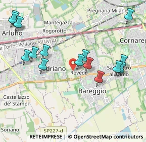 Mappa Via S. Massimo, 20018 Sedriano MI, Italia (2.34438)