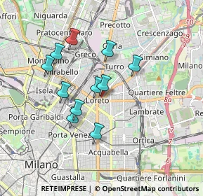Mappa Via Bambaia, 20131 Milano MI, Italia (1.48545)